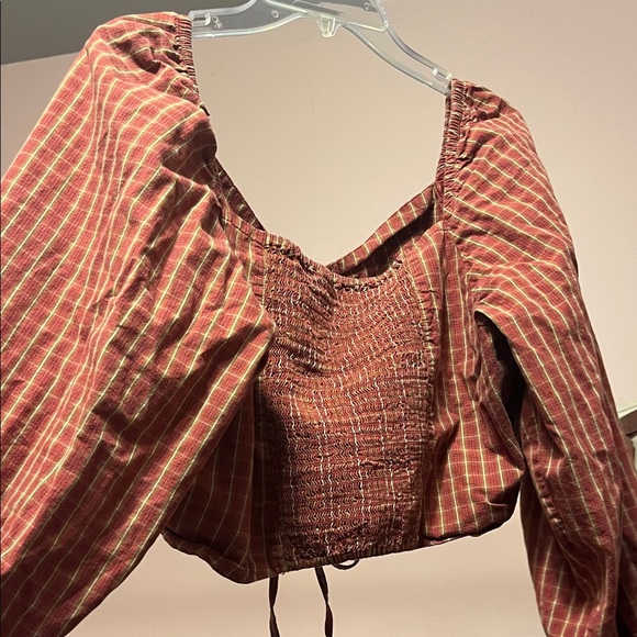 Levi's Rust Striped Blouse - Picture 5 of 6